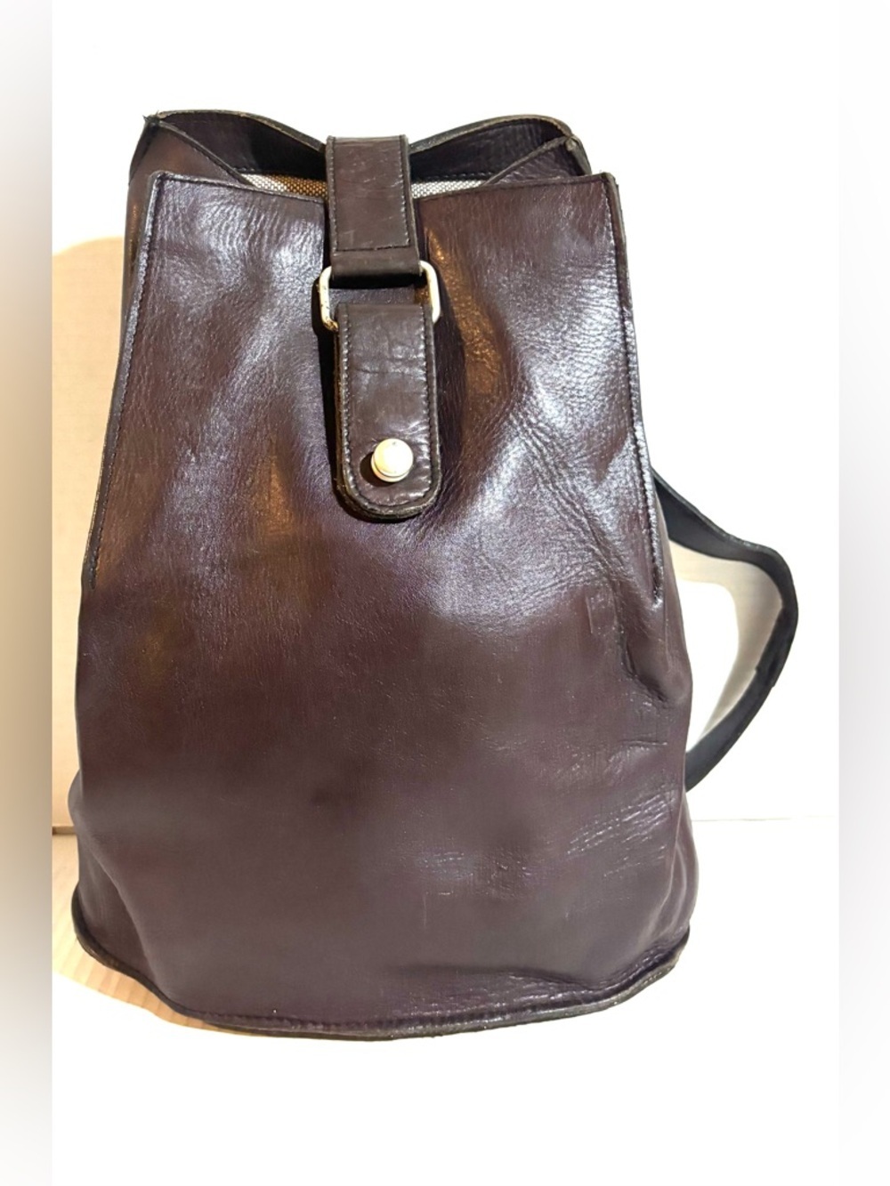 Dark Brown unisex Leather shoulder- Classic Everyday Bag